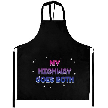 Discover My Highway Goes Both Ways Bisexual LGBTQ Bi Pride Aprons