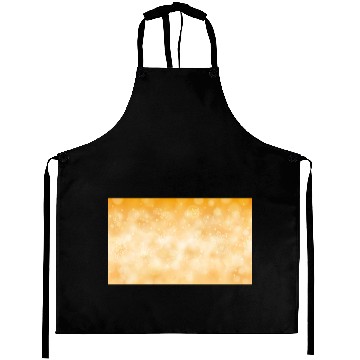 Discover Orange Christmas Snowflakes Bokeh Winter Aprons