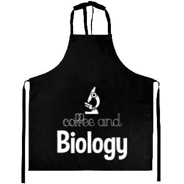 Discover Coffee And Biology Aprons