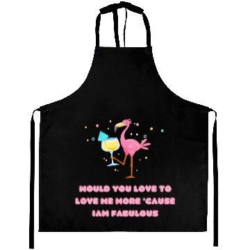 Discover Flamingo love Aprons