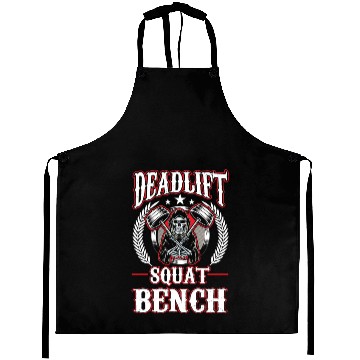 Discover Gym Workout Squat Bench Deadlift Grim Reaper Aprons