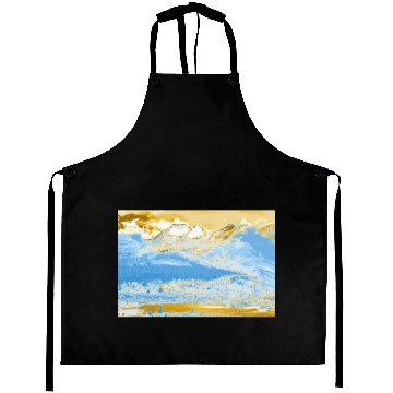 Discover Golden Blue Mountain Lake Aprons