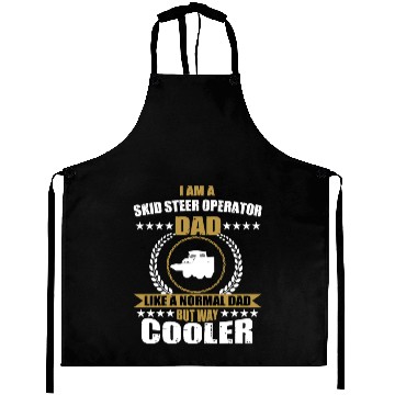 Discover Funny Skid Steer Operator Dad Aprons