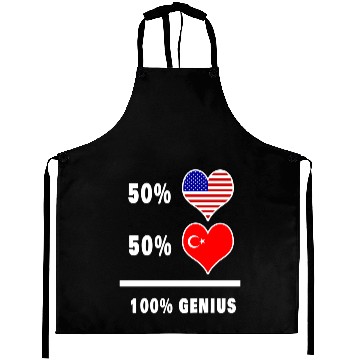 Discover USA and Turkey genius flag design Aprons