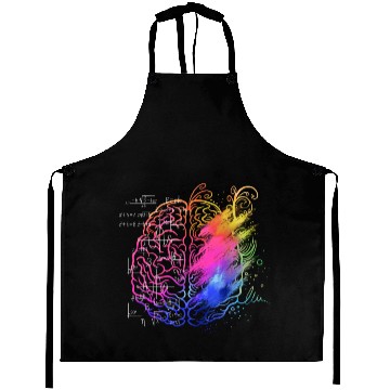 Discover Art Teacher Brain, Math Teacher Aprons