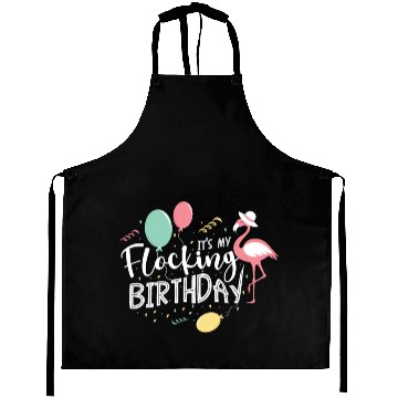 Discover It's My Flocking Birthday Flamingo Whisperer Bday Aprons