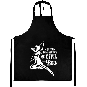 Discover Never Underestimate A Girl With A Bow Archer Aprons