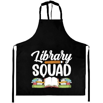 Discover Library Squad Librarian Books Lover Sayings Aprons