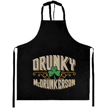 Discover Drunky Mcdrunkerson Funny Drunk Irish St Patricks Aprons
