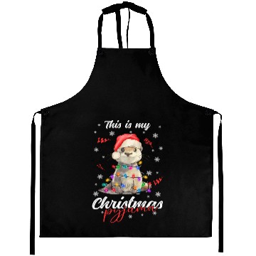 Discover Winter Christmas Pyjama Otter Aprons
