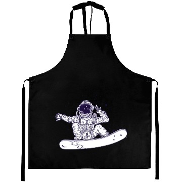 Discover Snowboarding Astronaut Aprons