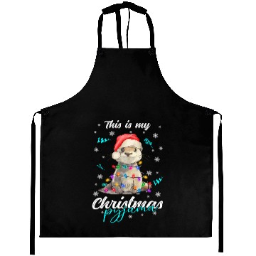 Discover Winter Christmas Pyjama Otter Aprons