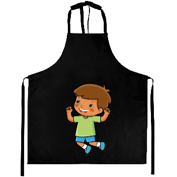 Discover boy jumps school enrollment joy kindergarten boys Aprons