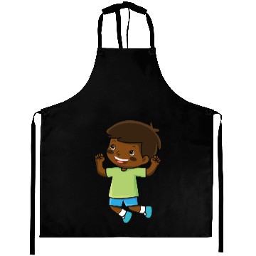 Discover boy jumps school enrollment joy kindergarten boys Aprons