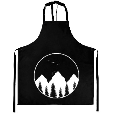 Discover Landscape in Geometric round shape Aprons