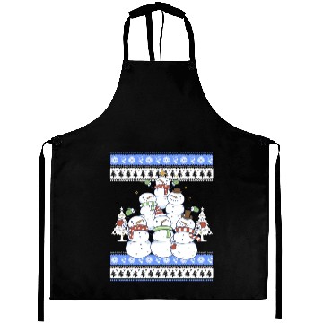 Discover Snowman Christmas Tree Aprons