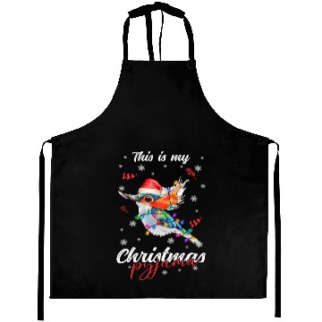 Discover Winter Christmas Pyjama Hummingbird Aprons