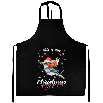 Discover Winter Christmas Pyjama Hummingbird Aprons