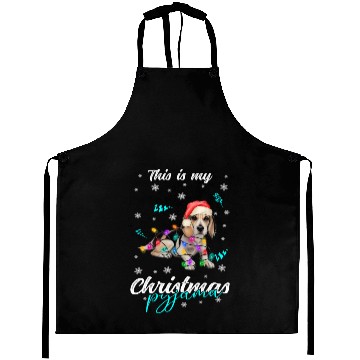 Discover Winter Christmas Pyjama Beagle Aprons