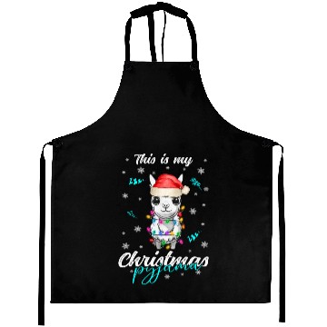 Discover Winter Christmas Pyjama Llama Aprons