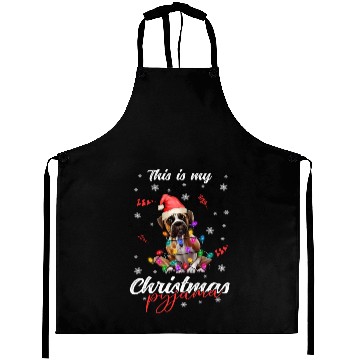 Discover Winter Christmas Pyjama Boxer Aprons