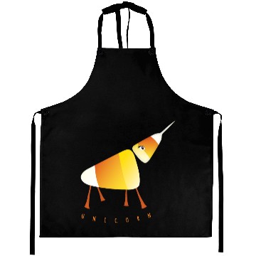 Discover UNICORN Funny Candy Corn Halloween Aprons