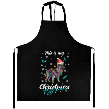 Discover Winter Christmas Pyjama German Shepherd Dog Aprons