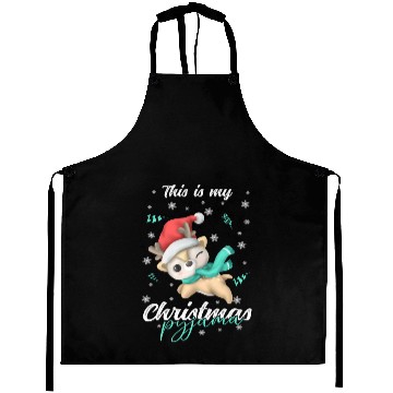 Discover Winter Christmas Pyjama Reindeer Aprons