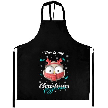 Discover Winter Christmas Pyjama Owl Aprons