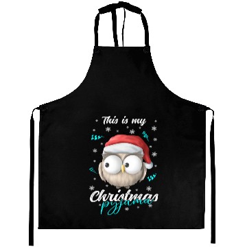Discover Winter Christmas Pyjama Owl Aprons