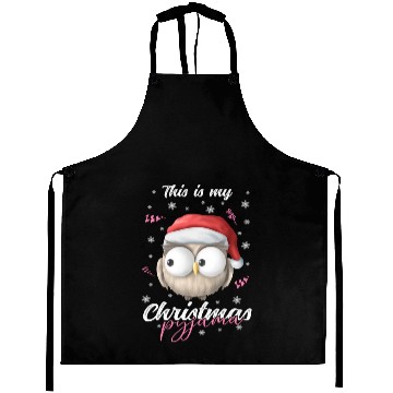 Discover Winter Christmas Pyjama Owl Aprons