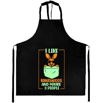 Discover I Like Kangaroos And Maybe 3 People Lover Kangaroo Aprons