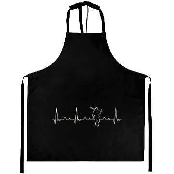 Discover Hunter Walking. Heart. Love. EKG. Pulse. Beat. Aprons