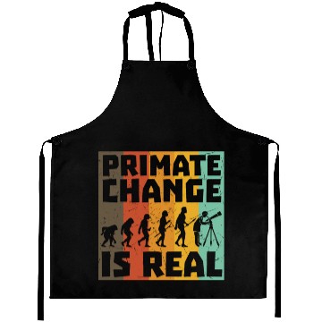 Discover Primate Change Is Real Evolution Joke Aprons