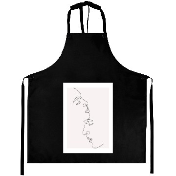 Discover Couple Kiss line art Art Print Aprons