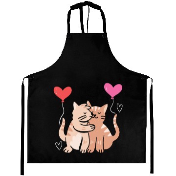 Discover Cat Lover Valentines Day Hearts Day Cupid Love Aprons