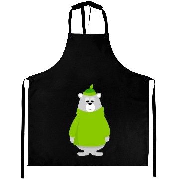 Discover Green teddy bear lover Aprons