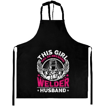 Discover Welder Welding Wife Husband This Aprons