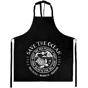 Discover Save The Ocean Keep The Sea Plastic Free Aprons