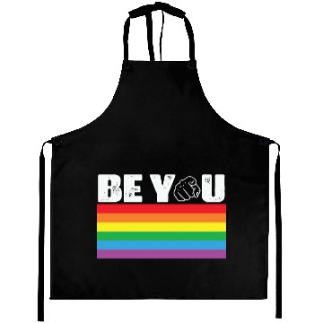 Discover LBGT Flag Gay Pride Human Be You Aprons