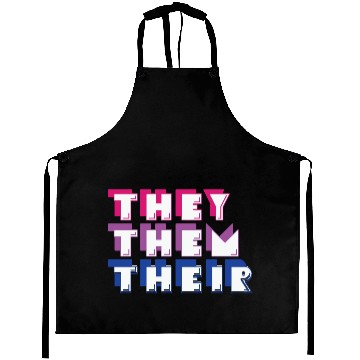 Discover LBGT Flag Gay Pride Human They Them Their Aprons