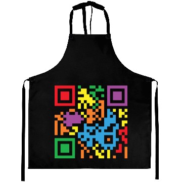 Discover LBGT Flag Gay Pride Human QR Code Aprons