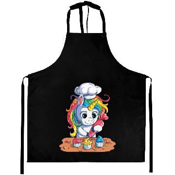 Discover Unicorn Baking Cupcake Aprons