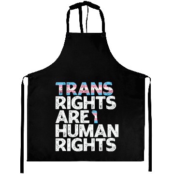 Discover LBGT Flag Gay Pride Trans rights are human rights Aprons