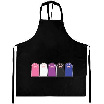 Discover LBGT Flag Gay Pride Human Cat paws Aprons