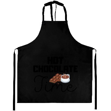 Discover Cute winter quotes - hot chocolate time Aprons