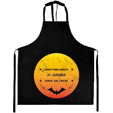 Discover happy halloween Aprons