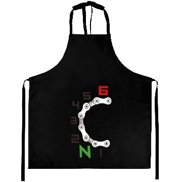Discover Bike Meter Chain Artwork Aprons