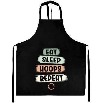 Discover Eat Sleep Hoops Repeat Basketball Aprons