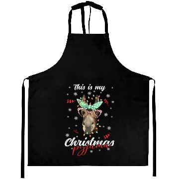 Discover Winter Christmas Pyjama Donkey Aprons